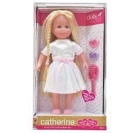 Bábika Catherine biele šaty 41 cm + ZADARMO
