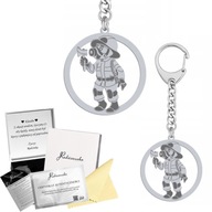 DARČEK FIREMAN KEYRING FOR FIREMAN GADGET SILVER 925 GRAWING DARČEK FIREMAN KEYRING FOR FIREMAN GADGET SILVER 925 GRAWING