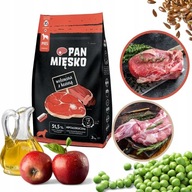 Pan Mięsko Suché krmivo pre psov Hovädzie a kozie chrumkavé XS 3kg Pan Mięsko Suché krmivo pre psov Hovädzie a kozie chrumkavé XS 3kg