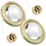 2x GU10 OCELOVÁ HALOGÉNOVÁ LAMPA PRE LED ŽIAROVKY 2x GU10 OCELOVÁ HALOGÉNOVÁ LAMPA PRE LED ŽIAROVKY