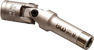 Otočná objímka 3/8 dlhá pre 9 mm zapaľovacie sviečky Otočná objímka 3/8 dlhá pre 9 mm zapaľovacie sviečky
