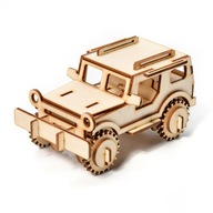 3D model dreveného puzzle Little Story - Jeep 3D model dreveného puzzle Little Story - Jeep