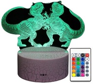 3D LED LAMPA DINOSAUR T-REX JURASSKÁ PARKOVÁ LAMPA 16 FAREB + DIAĽK. 3D LED LAMPA DINOSAUR T-REX JURASSKÁ PARKOVÁ LAMPA 16 FAREB + DIAĽK.