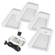 4x LED svietidlo, sada svietidiel nad pracovnou doskou JUNO 4x LED svietidlo, sada svietidiel nad pracovnou doskou JUNO