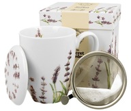 KLASICKÝ LEVANDUĽOVÝ hrnček s infuzérom porcelán Bone China DARČEK - 380 ml KLASICKÝ LEVANDUĽOVÝ hrnček s infuzérom porcelán Bone China DARČEK - 380 ml