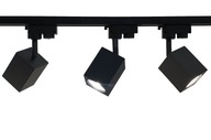 3x lampa KWADRAT GU10 čierna + 1m lišta do kuchyne 3x lampa KWADRAT GU10 čierna + 1m lišta do kuchyne