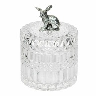 MISKA NA CUKOR KRYŠTÁLOVÉ SKLO zajac pr. 9 cm MISKA NA CUKOR KRYŠTÁLOVÉ SKLO zajac pr. 9 cm