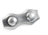 Dvojitá svorka sedlového lana 5mm pozinkovaná 5 ks Dvojitá svorka sedlového lana 5mm pozinkovaná 5 ks