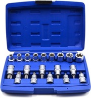 SADA TORX ZÁSUVKY A BITOV 1/2" 19 KS SADA TORX ZÁSUVKY A BITOV 1/2" 19 KS