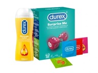 Durex Surprise Me kondómy 40 ks + gél 200 ml