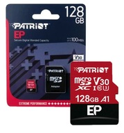 Micro SD128GB C10 pamäťová karta Patriot adaptér