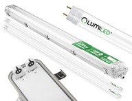 Hermetické svietidlo 120cm + 2x 18W LED žiarivka Hermetické svietidlo 120cm + 2x 18W LED žiarivka