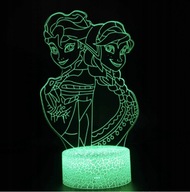 3D USB NOČNÁ LAMPA FROZEN FROZEN ELSA ANNA 16 FAREB DIAĽKOVÉ PREMIUM 3D USB NOČNÁ LAMPA FROZEN FROZEN ELSA ANNA 16 FAREB DIAĽKOVÉ PREMIUM