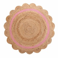 DETSKÝ KOBEREC ružový okrúhly KVET 90cm