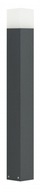 Záhradná stojaca lampa 83cm tmavošedá