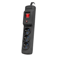 Armac Multi M3 Prepäťová ochrana, 3 zásuvky, 3 m kábel, Armac Multi M3 Prepäťová ochrana, 3 zásuvky, 3 m kábel,