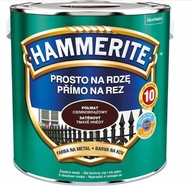 Hammerite rovný na hrdze POLOMATNÝ TMAVO HNEDÝ 0,25L Hammerite rovný na hrdze POLOMATNÝ TMAVO HNEDÝ 0,25L