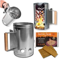 KOMÍN NA VYPAĽOVANIE GRILU NA UHĽNÉ BRIKETY ø 16 CM + PODPAL KOMÍN NA VYPAĽOVANIE GRILU NA UHĽNÉ BRIKETY ø 16 CM + PODPAL