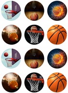 Oblátka na muffiny BASKETBAL Potlač cukru A4 Oblátka na muffiny BASKETBAL Potlač cukru A4