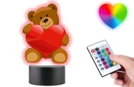Soška Darček na Valentína 3D LED Plexido Soška Darček na Valentína 3D LED Plexido