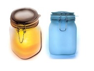 SOLAR LAMPA SUN JAR DVE FARBY V JEDNEJ LAMPE