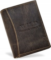 Pánska kožená peňaženka SMALL Hnedá Na karty Peniaze Mince VERTICAL SLIM Pánska kožená peňaženka SMALL Hnedá Na karty Peniaze Mince VERTICAL SLIM