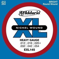 Struny pre elektrickú gitaru D'Addario EXL145 12-54 Struny pre elektrickú gitaru D'Addario EXL145 12-54