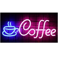 Neónový LED nápis COFFEE cup vývesný štít do kaviarne Neónový LED nápis COFFEE cup vývesný štít do kaviarne