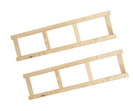 Bočné 2 kusy pre drevenú policu LSR, rám 124,2 N