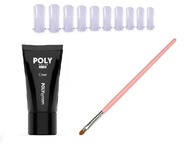 POLY akrylový gél 30ml + formy + štetec