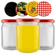 Dóza 520ml DŽEMOVÉ PRÍPRAVKY MED 80ks + viečko Dóza 520ml DŽEMOVÉ PRÍPRAVKY MED 80ks + viečko