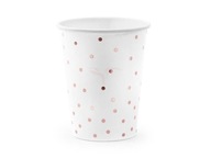 Jednorazové poháre s bodkami - 260 ml - 6 KS
