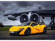 DIAMANTOVÁ VÝŠIVKA OBRAZ ŽLTÝ MCLAREN 40x30cm