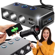 DISTRIBÚTOR ZAPAĽOVAČ ZÁSUVKA 12-24V 4xUSB QC PD + NABÍJAČKA DISTRIBÚTOR ZAPAĽOVAČ ZÁSUVKA 12-24V 4xUSB QC PD + NABÍJAČKA