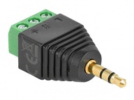 Jack konektor 3,5mm 3P TRS ODBLOK SVORKOVNICE Jack konektor 3,5mm 3P TRS ODBLOK SVORKOVNICE