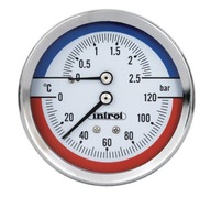 Termomanometer 2,5 b 120 C 80mm 1/2" zadný 102 Termomanometer 2,5 b 120 C 80mm 1/2" zadný 102