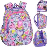 Trojkomorový batoh Coolpack Jerry PASTEL HEART 19L Trojkomorový batoh Coolpack Jerry PASTEL HEART 19L