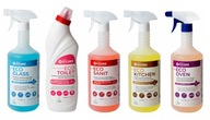 Sada Eco Shine 5 ekologických tekutín ekolabel pre kuchyňu, kúpeľňu, okná Sada Eco Shine 5 ekologických tekutín ekolabel pre kuchyňu, kúpeľňu, okná
