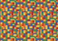 Oblátková torta LEGO BLOCKS Potlač cukru A4 Oblátková torta LEGO BLOCKS Potlač cukru A4
