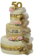 CAKE 3 uteráky DARČEK k narodeninám k výročiu svadby CAKE 3 uteráky DARČEK k narodeninám k výročiu svadby