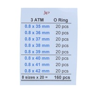 TESNENIA O-KRÚŽKOV hrúbka 0,8 MM SADA 180 kusov TESNENIA O-KRÚŽKOV hrúbka 0,8 MM SADA 180 kusov