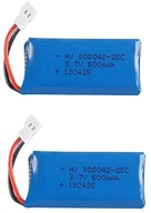2 STK batérie 3,7V 500mAh Rc HUBSAN X4 H107L
