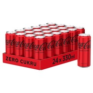 Coca Cola Zero Sýtený nápoj 330ml x24 Set