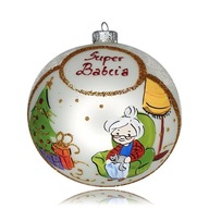 Cetka 12 cm/1 ks dekor s venovaním s menom Babička Cetka 12 cm/1 ks dekor s venovaním s menom Babička