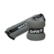 DrFit závažia na členky a zápästie posilňovňa 2x 2kg šedá DrFit závažia na členky a zápästie posilňovňa 2x 2kg šedá