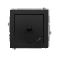 SCHODISKOVÝ SPÍNAČ KARLIK, ČIERNA 12DWPUS-3 DECO