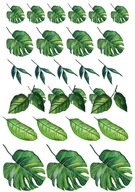 Tortová oblátka BOHO LEAVES Potlač cukru Tortová oblátka BOHO LEAVES Potlač cukru