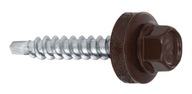 Skrutky do plechu farmárske d/d 4,8x50 RAL 8017 250ks. Skrutky do plechu farmárske d/d 4,8x50 RAL 8017 250ks.