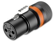 ROXTONE LX3F XLR NÍZKOPROFILOVÝ KONEKTOR 3P VNÚTORNÁ ZÁSTRČKA ROXTONE LX3F XLR NÍZKOPROFILOVÝ KONEKTOR 3P VNÚTORNÁ ZÁSTRČKA
