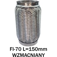 FLEXIBILNÝ KONEKTOR FI-70 KONEKTOR TLUMU L=150mm FLEXIBILNÝ KONEKTOR FI-70 KONEKTOR TLUMU L=150mm